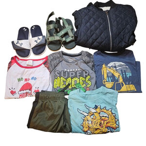 Boys 8 Winter Spring Fall Mystery Lot Box Bundle Shirts Pants Shoes Jacket